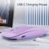 Uiosmuph G11 Wireless Mouse, USB C Rechargeable Computer Mouse, Slim Silent Mice 2.4GHz Optical with USB Nano Receiver and Type C Receiver for Lap...