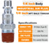SUNGATOR 1/4-Inch NPT Male Industrial Air Plug, 1/4'' Pneumatic Plugs, Air Hose Fitting, 1/4'' Quick Connect Air Fitting, Air Hose Repair Plug Kit...
