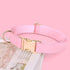 PET ARTIST Soft & Comfy Girl Dog Collars, Bright & Classic Pink Dog Collar Leather for Medium Dogs, Durable & Heavy Duty Nylon Dog Collar with Qui...
