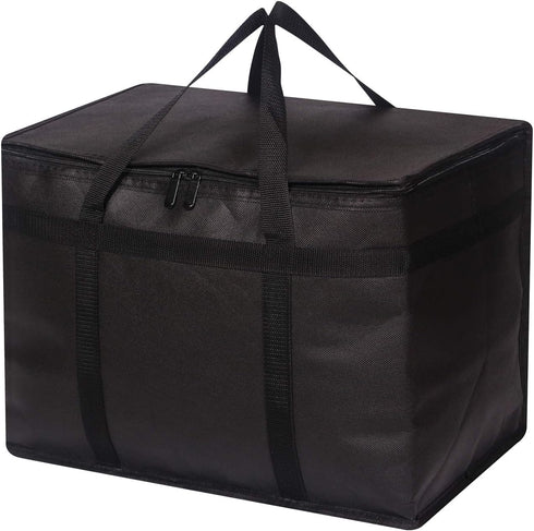 DIOMMELL XL Insulated Reusable Grocery Bags with Sturdy Zipper Reinforced Bottom & Handles, Foldable Washable Heavy Duty Cooler Totes for Hot or C...