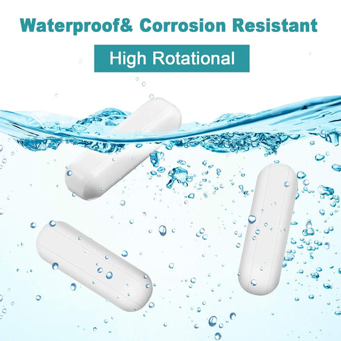 PTFE Magnetic Stirrer Mixer Stir Bar, White Color, Stir Rod Magnetic, Laboratory Bar, Stir Plate Bar, Stir Plate Magnet Stick (4 Pieces, 35 mm/ 1....
