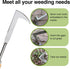 2Pcs Dritnow Weed Puller Tool and Crack Weeder, Paver Crevice Uprooting Weeding Removal Tool, 4 Claw Manual Pulling Weeders with Wood Handle for G...