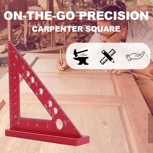 Small Carpenter Square, Woodworking Square Small, Small Triangle Square, 90 Degree Small Square Ruler, Woodworking Measuring Tool with Fixed Miter...