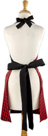 DII Kitchen Collection, Gingham Check, Red/Black, Apron...