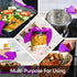 Silicone Oven Mitts and Pot Holders Sets, MTZRFLL Extra Long Heat Resistant Oven Gloves with Hot Pads and Mini Oven Mits Set for Kitchen Cooking B...