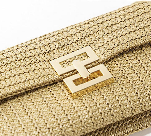 Straw Clutch Purses for Women Summer Purses for Women 2024 Raffia Bag Handbag Envelop Clutch for Beach Wedding Vacation, Green...