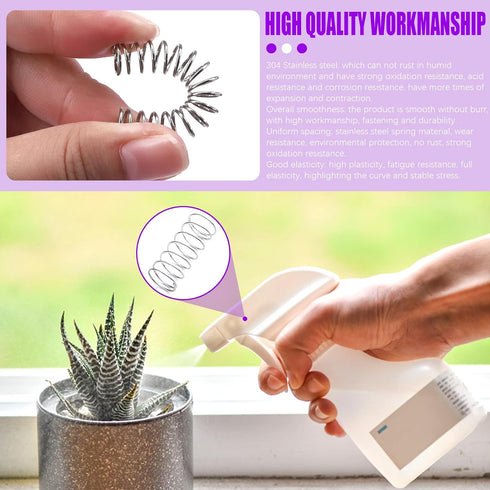 Swpeet 240Pcs 15 Different Sizes Stainless Steel Compression Springs Assortment Kit, Mini Stainless Steel Extension Springs for Shop and Home Repa...
