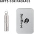 Keychain Pure Titanium Pill Holder Metal Case, Portable Small 2 Compartment Waterproof Pill Box Container for Travel Emergency Purse Pocket...