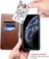 SINIANL Compatible with iPhone 12 Case, iPhone 12 Pro Wallet Case with Card Holder, Leather Book Folding Folio Case with Kickstand Magnetic Closur...