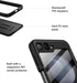 SURITCH for Samsung Galaxy Z Flip 5 Case with Built-in Screen Protector & Kickstand & Hinge Protection, Full-body Shockproof Protective Cover for ...