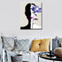 Aihonmin Abstract Women purple Lips Oil Paint by Number for Adults DIY Paint by Numbers for Beginner Kids Elegant Canvas for Painting Acrylic Pigm...