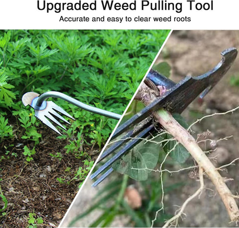 Weed Pulling Tools,2pcs Weeding Artifact Uprooting Weeding Tool,Weeding Tool for Backyard Weed Puller Tool with Garden Gloves,Garden Weed Pulling ...