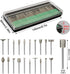 Stone Carving Set Diamond Burr Bits Compatible with Dremel, 50PCS Polishing Kits Rotary Tools Accessories with 1/8’ Shank for Carving, Engraving, ...