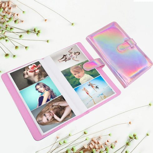 96 Pocket Mini Film PU Leather Photo Album for Fujifilm Instax Mini 9 8 90 8+ 26 7s Instant Camera Film Polaroid Snap Zip Z2300 PIC-300 Film (Holo...