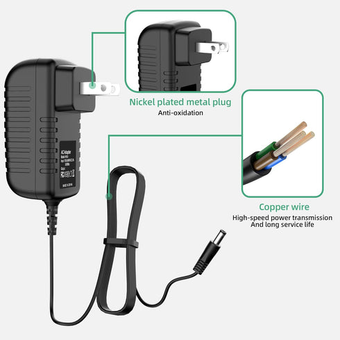 AC Adapter Charger for Hyper Tough AP00979J 44216 AQ70008G 4.8-Volt Cordless Screwdriver...