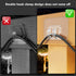 Hooks for outdoor string lights - 100 Pack with Adhesive Strips - No Damage, No Tools, No Holes, Waterproof and UV-Resistant, Perfect for Christma...