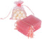 HRX Package Blush Pink Organza Bags 3x4 inch 100pcs, Mesh Gift Bags Jewelry Pouches Drawstring Empty Sachet for Shower Party Favor Present Giveawa...