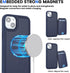 ?????? for iPhone 14 Case with Card Holder iPhone 13 Case Magsafe Compatible magsafe Wallet Detachable Magnetic Leather Cover for Women and Men-Bl...