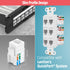 Everest Media Solutions 90° Angled CAT6/5e Keystone Jack in White - Slim Profile RJ45 Female Connector - Compatible with 90° Angled Speed Terminat...