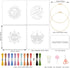 INFUNLY 4pcs Evil Eyes Embroidery Starter Kit for Beginners Moth Cross Stitch Kits for Adults Sun and Moon Stars Snake Stamped Stitches Embroidery...