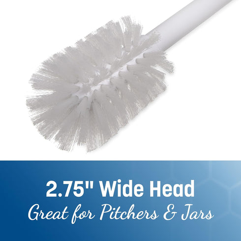 SPARTA 367600TC02 Plastic Household Dish Brush, Dish Brush, Dish Scrub Brush With Lightweight Or Break Resistant? For Cleaning, 11 Inches, White...