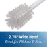 SPARTA 367600TC02 Plastic Household Dish Brush, Dish Brush, Dish Scrub Brush With Lightweight Or Break Resistant? For Cleaning, 11 Inches, White...
