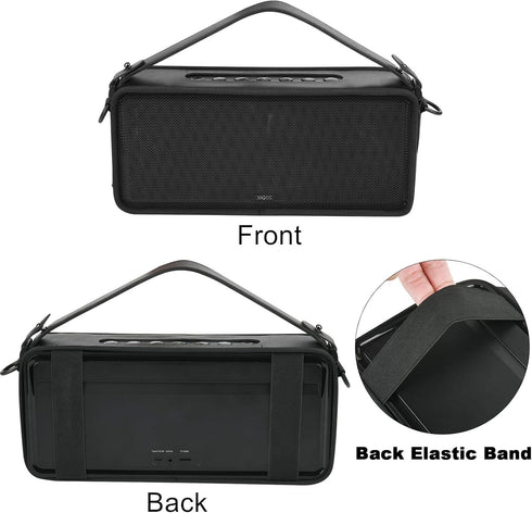 TXEsign Travel Carrying Cover Mesh Case for DOSS SoundBox XL Bluetooth Speaker Protective Sleeve Speaker Cover Carrying Case with Handle Strap and...
