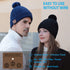beanie MUSICBEE Bluetooth V5.2 Wireless Knit Winter Cap, 24 Hour Play time, Built-in Microphone and HD Stereo Speakers, Wool Lined for Outdoor Hom...