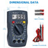 Multimeter Tester 2000 Counts Digital Multimeter with DC AC Voltmeter and Ohm Volt Amp Meter ; Measures Voltage, Current, Resistance; Tests Live W...