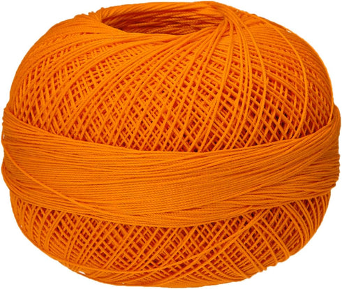 Handy Hands Lizbeth Premium Cotton Thread, Size 40, Bright Orange...