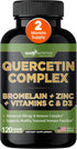Organic quercetin, Quercetin with Bromelain, quercetin supplements 500mg, quercetin with vitamin c and zinc, Bioflavonoids for Healthy Immune Supp...