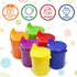 Toddler Sippy Cups - Set of 6 Spill Proof Cups for Toddlers 5 Ounce - Small Baby Cups with Lids Dishwasher Safe BPA Free Kids Sippy Drinking Cups...