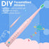 SEAGO Kids Electric Toothbrush, Sonic Soft Bristle Rechargeable Toothbrushes with DIY Stickers, 5 Modes, Includes 4 Replacement Brush Heads, Ages ...