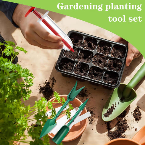 6 PCS Mini Seed Spreader, New Mini Hand Seed Spreader Handheld Seed Planter, Seed Sower Tool,Garden Seed Planter,Small Seed Spreader with Seedling...