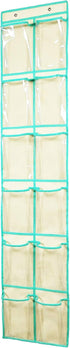 Over The Door Shoe Organizer Hanging Narrow Closet Door Shoe Storage Large Clear Pockets Chart (12 POCKETS)...