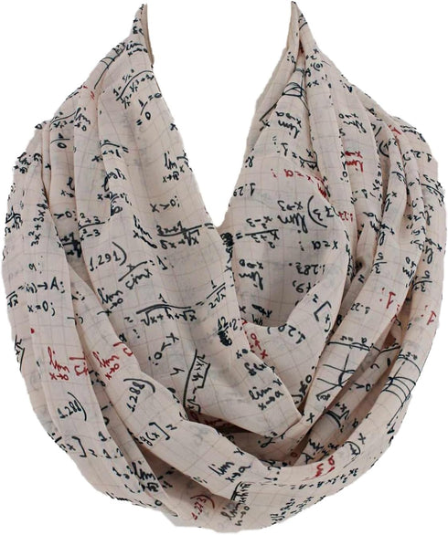 Mathematics Infinity Scarf Circle Geek Scarf...
