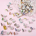 QUEFE 1170Pcs Rhinestone Spacer Beads for Jewelry Making, Rondelle Crystal 8mm Bead for Necklaces, Focal Beads for Pen, Bracelet Pendants (18 Colo...