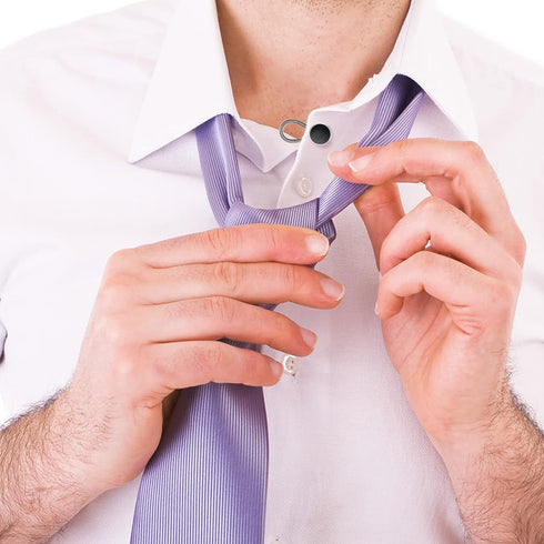 20 Pcs Shirt Collar Button Extenders, Elastic Collar Extenders for Mens Shirts, 5 Styles Dress Shirt Tie Neck Collar Button Expanders for Expandin...