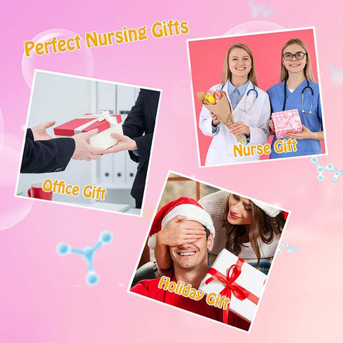 Lab Life Funny Badge Reels Retractable for Nurses Cute Nurse Badge Reel Holder Glitter Teacher Nursing Badge Clip RN CNA LPN Medical Assistant Stu...