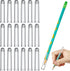 18 Pieces Plastic Pencil Caps, Pencil Tip Protector Cover Clear Pencil Toppers Clear Pencil Caps for Wooden Pencils Extender Holders for Student S...