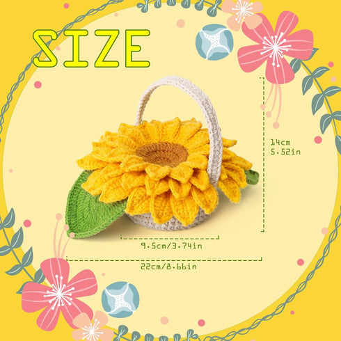Yizzvb Crochet Kit for Beginners, 5 Pcs Coasters Plant Pot Crochet Start Kit for Adults, Complete Knitting Crochet Supplies with Step-by-Step Inst...