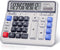 Comix Desktop Calculator Solar Battery Dual Power with 12-Digit Large LCD Display and Large Computer Keys Standard Function Calculator for Home Of...