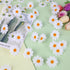 SULOLI 100 Pack Easter Fabric Decorative Daisies Flower Spring for Easter Bonnet Craft Decorations(White)...