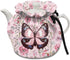 Gradient Butterfly Breakfast Kettle Cover Pink Fashionable Insulated Bag Easy to Clean Recyclable Teapot Insulated Cover Suitable for Afternoon Te...