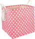FANKANG Square Nursery Hamper Storage Bins Canvas Laundry Basket Foldable with Waterproof PE Coating Storage Baskets Gift Baskets for Children, Of...