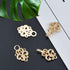 WANDIC Cardigan Clips, 5 Pairs Vintage Hollow Flower Cape Fasteners Sew On Hooks And Eyes Cardigan Clip Cloak Clasp Fasteners For Sweater Shawl...