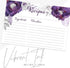 Floral Recipe Cards from Dashleigh, 48 Cards, 4x6 inches, The Gift Collection, Water-Resistant and Double-Sided (Violet Purple)...