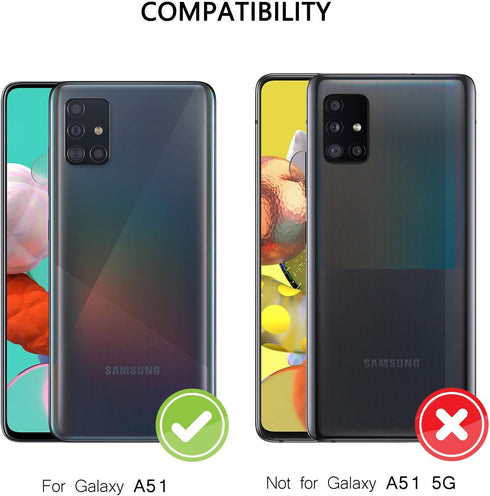 Samsung Galaxy A51 4G Wallet Case,Magnetic Stand Flip Protective Cover Book Style Leather Flip Cover Durable Shockproof Protective Case for Galaxy...