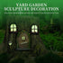 Fairy Garden Accessories Yard Garden Sculpture Decoration Gnome Home Window and Door with lamp Decoration for Trees...