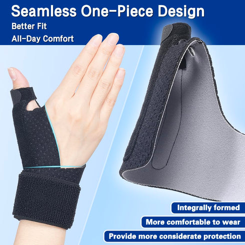 Dr.Welland Reversible Thumb & Wrist Stabilizer splint for BlackBerry Thumb, Trigger Finger, Pain Relief, Arthritis, Tendonitis, Sprained and Carpa...